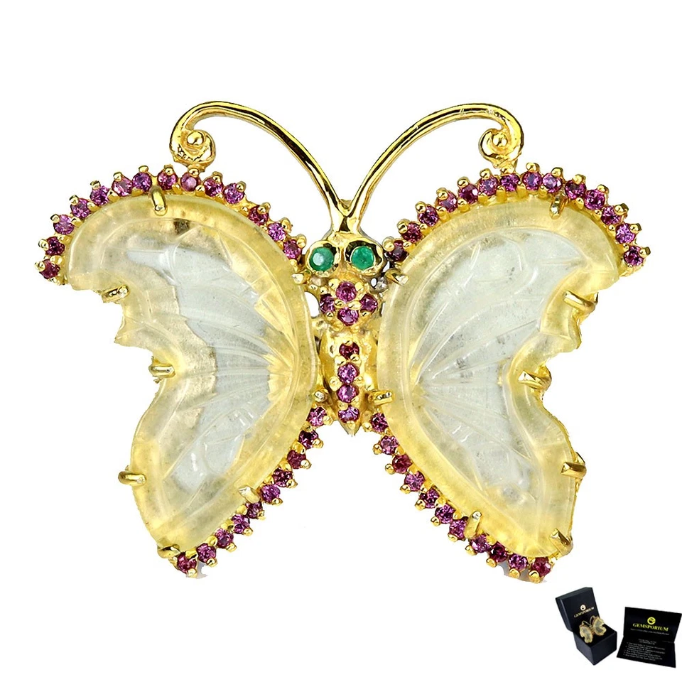 Anillo de plata de ley 925 hecho a mano tallado cuarzo limón sin tarifas de importación de EE. UU. Foto 1 de 4