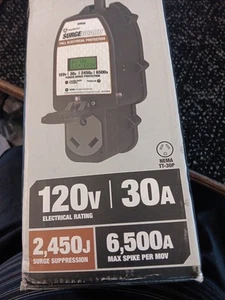 Southwire Surge Guard 34930 30A RV Portable Surge Protector w/LCD Display R3 - Picture 1 of 3