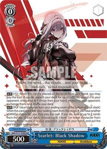 Nikke Weiss Schwarz Scarlet: Black Shadow NIK/S117-E085 RR Double Rare - Picture 1 of 1
