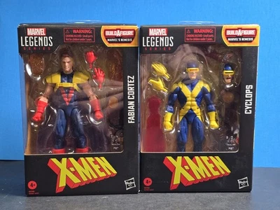 Boneco de ação Hasbro Marvel Legends X-Men Cyclops & Fabian Cortez (Nemesis BAF) - Imagem 1 de 2