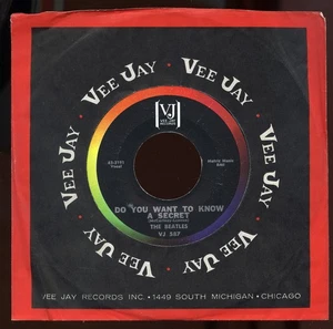Rare Beatles 45 - Do You Want To Know A Secret - Vee Jay # VJ-587 - Imagen 1 de 2