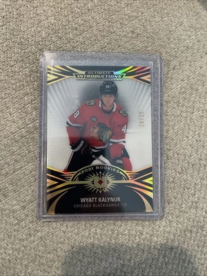 2021 Ultimate Collection Introductions Black /25 Wyatt Kalynuk #UI-59 Rookie RC - Image 1 of 2
