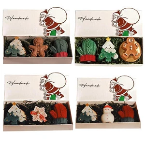 Christmas Candle Set 3 Packs Christmas Decor Candles Handmade Home dependable - Picture 1 of 6