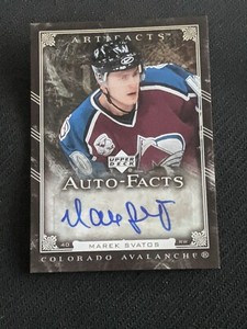 2006-07 UPPER DECK UD ARTIFACTS MAREK SVATOS AF-MS AUTO FACTS AUTOGRAPH