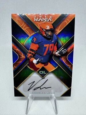 Vederian Lowe 2022 Wild Card Auto Mania Orange Auto #AM-TH48 Patriots - Image 1 of 2