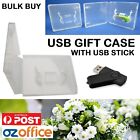 PREMIUM USB Case - USB Drive Gift Box - Clear USB Plastic Case 16mm for Weddings