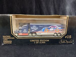 1994 Racing Champions 1:87  Ford QualityCare Die Cast Transporter #15 Lake Speed
