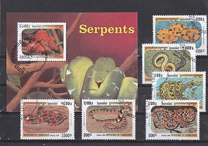 Q1164 - Cambodge 1999 - Block + Set - Reptielen / Reptiles (Slangen / Snakes - Bild 1 von 1