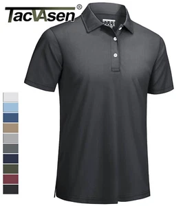Men's Polo Shirts Golf Sport T-Shirt Casual Short Sleeve Team Work Shirts - Picture 1 of 154