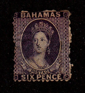 Bahamas-1863-65-SC 14-Used-No Gum-Queen Victoria - MD - Picture 1 of 1