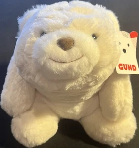 GUND White SNUFFLES Plush Stuffed Animal Polar Teddy Bear 10" #6050368 Very Soft - Picture 1 of 5