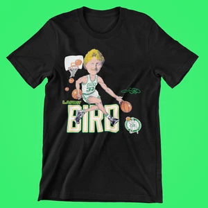 Larry Bird Boston Celtics Legend VTG Mitchell Ness Premium Blend Graphic T-Shirt - Picture 1 of 16