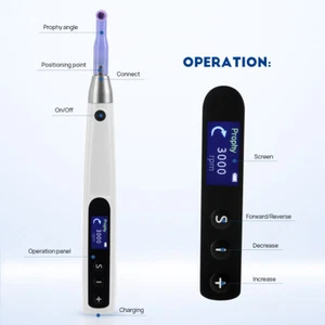 Dental Cordless Prophy X Hygiene Prophy Handpiece + 2Pcs Prophy Angles - Picture 1 of 24