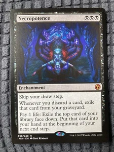 MTG NECROPOTENCE ICONIC MASTERS MAGIC THE GATHERING MYTHIC RARE - Picture 1 of 1