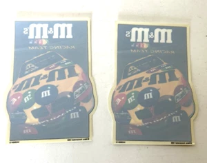 Two Unused M&M's Mars Racing Team Decals 1998 5" x 3.5" - Picture 1 of 2