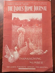 1898 NOVEMBER DAMEN HEIMTAGEBUCH ZEITSCHRIFT - TOLLE ILLUSTRATIONEN, THANKSGIVING - Bild 1 von 5