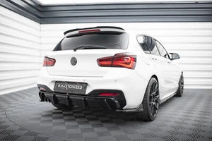 Heck Ansatz Flaps Diffusor für BMW 1er M-Paket / M140i F20 FL schwarz Hochglanz - Bild 1 von 7