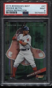 2015 Bowman's Best Mookie Betts Refractor PSA 9 green refractor - Bild 1 von 1