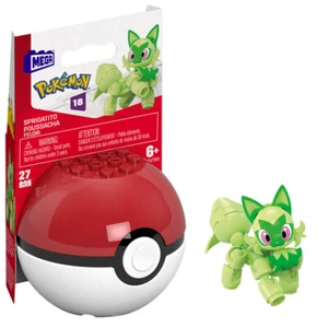 Mega Bloks Pokemon Mega Construx Serie 18 Sprigatito HNT89 - Imagen 1 de 5