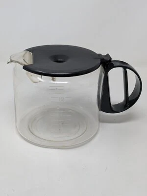 Braun Black Aromaster Carafe 12 Cup Drip Coffee Maker Container w/ Flavor Lip. - Image 1 of 4