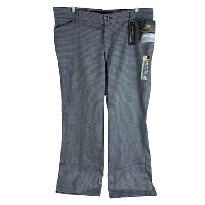 NEW Lee Ultra Lux Comfort Flex Motion Trouser Pant 20W Petite Rockhill Plaid - Image 1 of 4