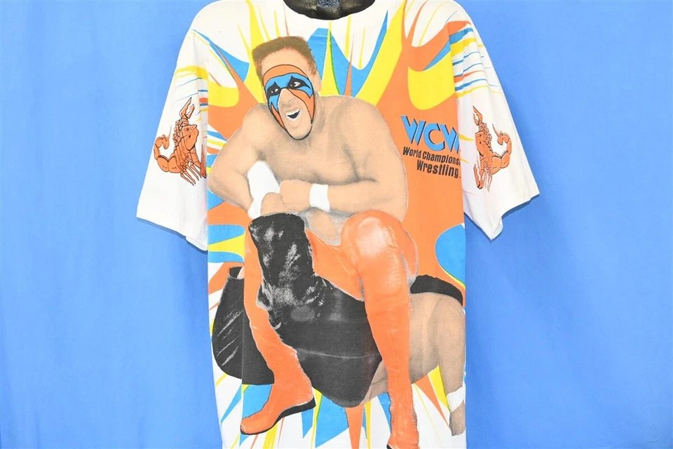 Camiseta de Colección Años 90 WCW STING SCORPION DEATH DROP AOP IMPRESIÓN TOTAL LUCHA LIBRE XL Foto 1 de 4
