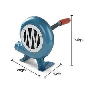 80W/120W/150W Hand Crank Fan Air Blower Manual Grill Fire Starter Flame Exciter - Picture 1 of 12