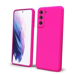 for Samsung Galaxy Phone Case Liquid Silicone, Fluorescent Bright S21 Hot Pink - Picture 1 of 8