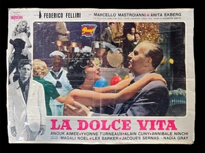 CINEMA fotobusta poster LA DOLCE VITA The Sweet Life FEDERICO FELLINI Ekberg - Picture 1 of 2