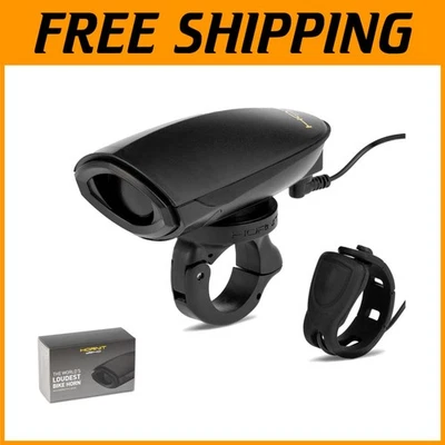 Bocina de bicicleta dB140 resistente a la intemperie con modos de sonido dobles - diseño compacto Foto 1 de 4