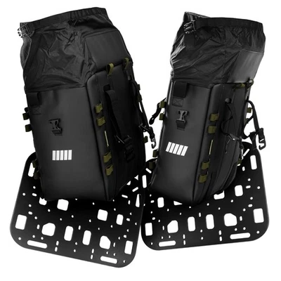 Paquete: Bolsas de sillín SCHNORR SC-38 L + SC-22 S + 2x placas de montaje Foto 1 de 4