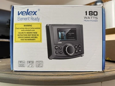 VELEX Marine Stereo, Audio Video Player FM/AM with Bluetooth Streaming, VX326 - Image 1 of 4