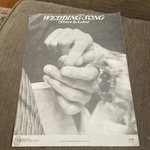 Wedding Song There Is Love Vintage Sheet Music 1971 - Picture 1 of 3