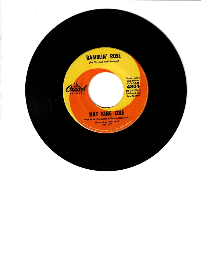 1962     RAMBLIN'  ROSE  -  NAT  KING  COLE Foto 1 de 1