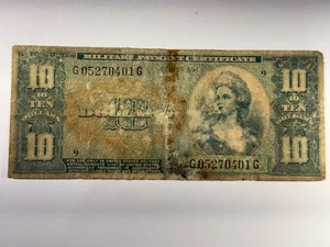 1961 U.S. $10 Dollar Military Payment Certificate Series 591  SPC1532 - Picture 1 of 3