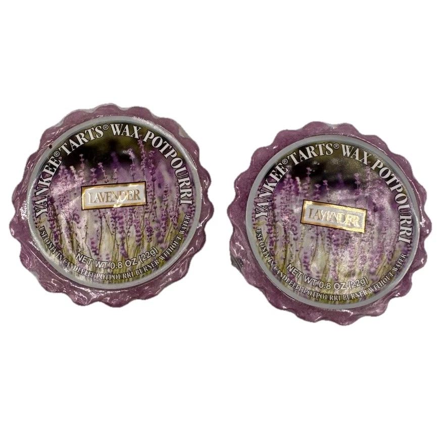Lot Of 2 Yankee Candle Lavender Tart Wax Potpourri Vintage Rare Retired HTF - Image 1 of 4