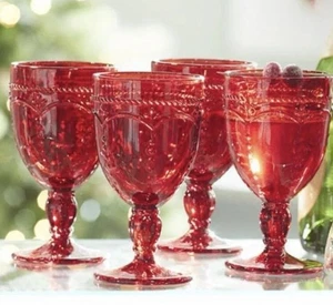 Princess House MARBELLA Rubin Standgläser (4er Set) - 3272 Neu im Karton - Bild 1 von 8