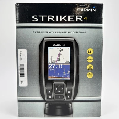 NIB Garmin Striker 4 3.5" Fishfinder 010-01550-00 Built In GPS & Chirp Sonar - Image 1 of 4