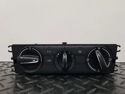 SKODA FABIA MK4 (PJ) 2022 INTERIOR HEATER CONTROL PANEL BLACK/CHROME 6VA820045 - Image 1 of 4