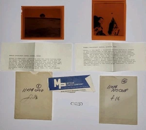 (2) NASA APOLLO 16 EARTH RISE/ 17 EVA PHOTO HOUSTON MISSION 11 X 14 NEGATIVE LOT - Picture 1 of 5