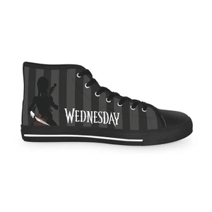 Men High Top Sneakers Nevermore dark Academia Black gothic fan art cello shoes - Picture 1 of 17