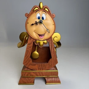 Disney Parks Beauty and the Beast Cogsworth Clock 10" Working Figurine EUC - Picture 1 of 11