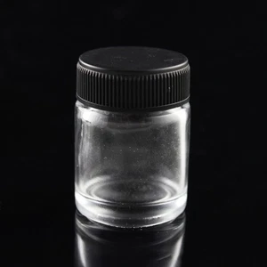 Taza de pintura recargable de 22 cc botella de spray botellas de aerógrafo tarro vidrio transparente - Imagen 1 de 9