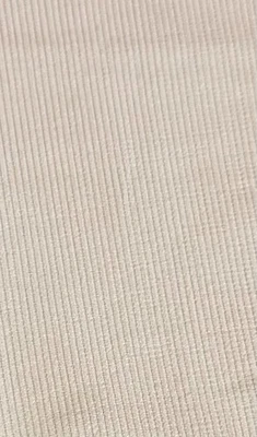 LISTING ENDS SOON! CREAM COTTON PINWALE CORDUROY, 44" W-- BY THE YARD - Image 1 of 2