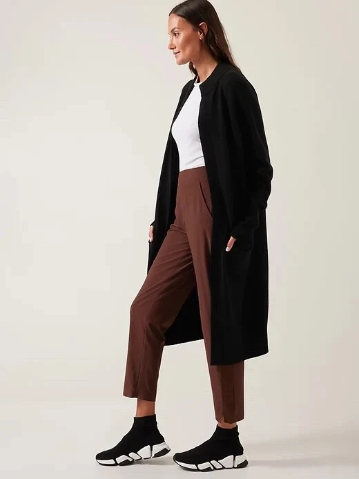 ATHLETA Spirit Wool Cashmere Wrap Sweater | Magnolia White Medium #882542