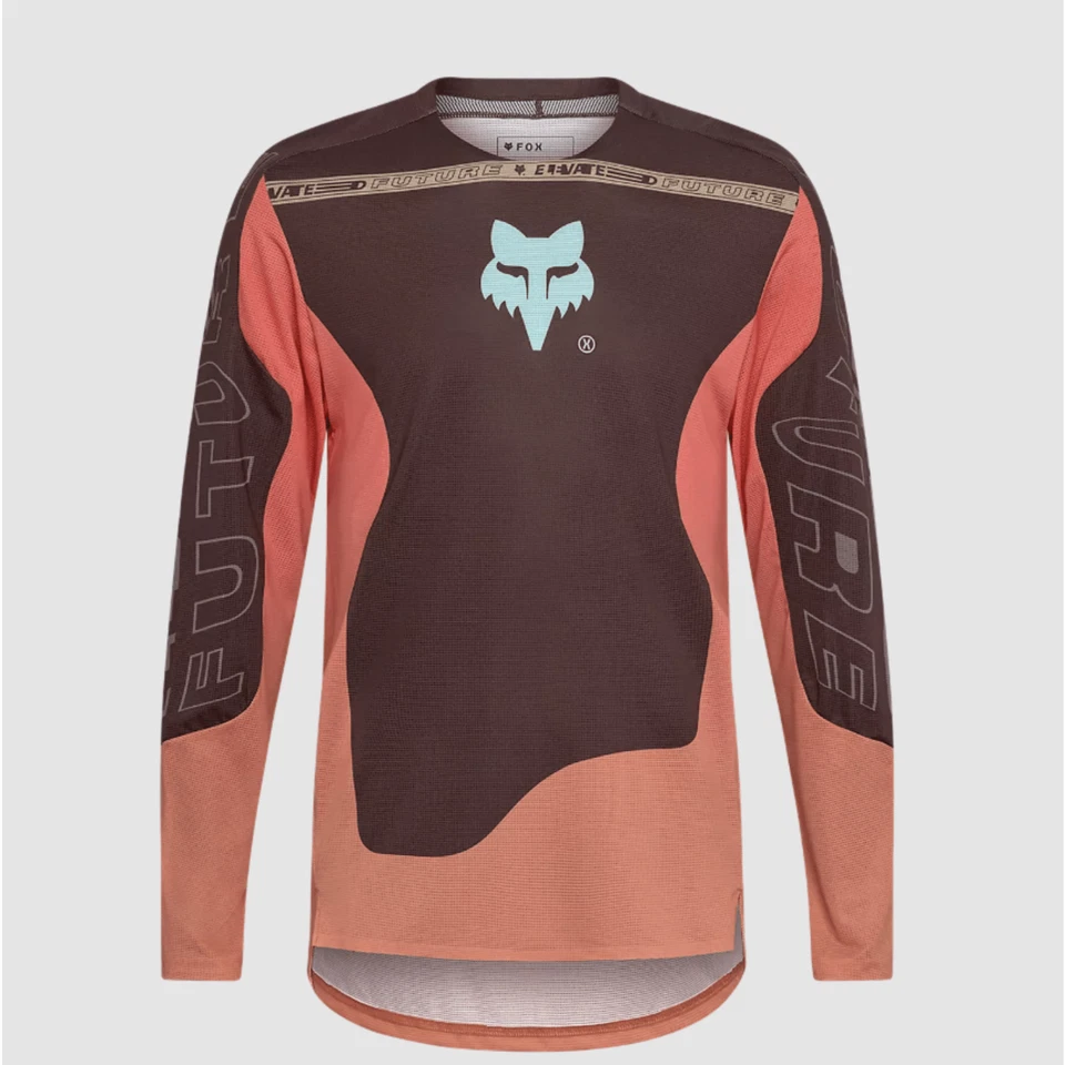 Fox Racing Flexair Ls Jersey Élevé Cacao T-Shirt Manches Longues MTB 2026 - Photo 1/3