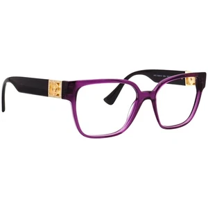 Versace Eyeglasses MOD. 3329-B 5384 Transparent Plum Crystals Italy 54[]17 145 - Picture 1 of 6