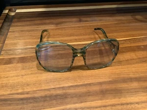 Vtg 70’s Oversized Brown Blue Tortoise Foster Grant Sunglasses Scratch - Picture 1 of 7