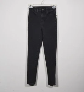 American Eagle 360 Next Level Stretch Super High Rise Jegging Jeans Sz 00 Short - Picture 1 of 4
