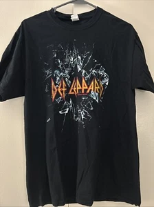 2016 DEF LEPPARD Back By Popular Demand Tour schwarzes Herrenhemd Medium - Bild 1 von 1